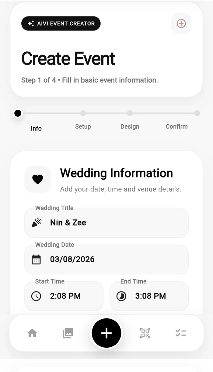 Create Event AIVI